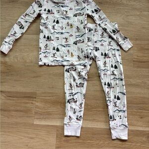 Crewcuts Kids Pajama Set with Winter Print